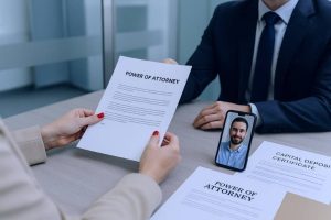 Local representative using a Power of Attorney at the bank to open a capital account for a remote founder.